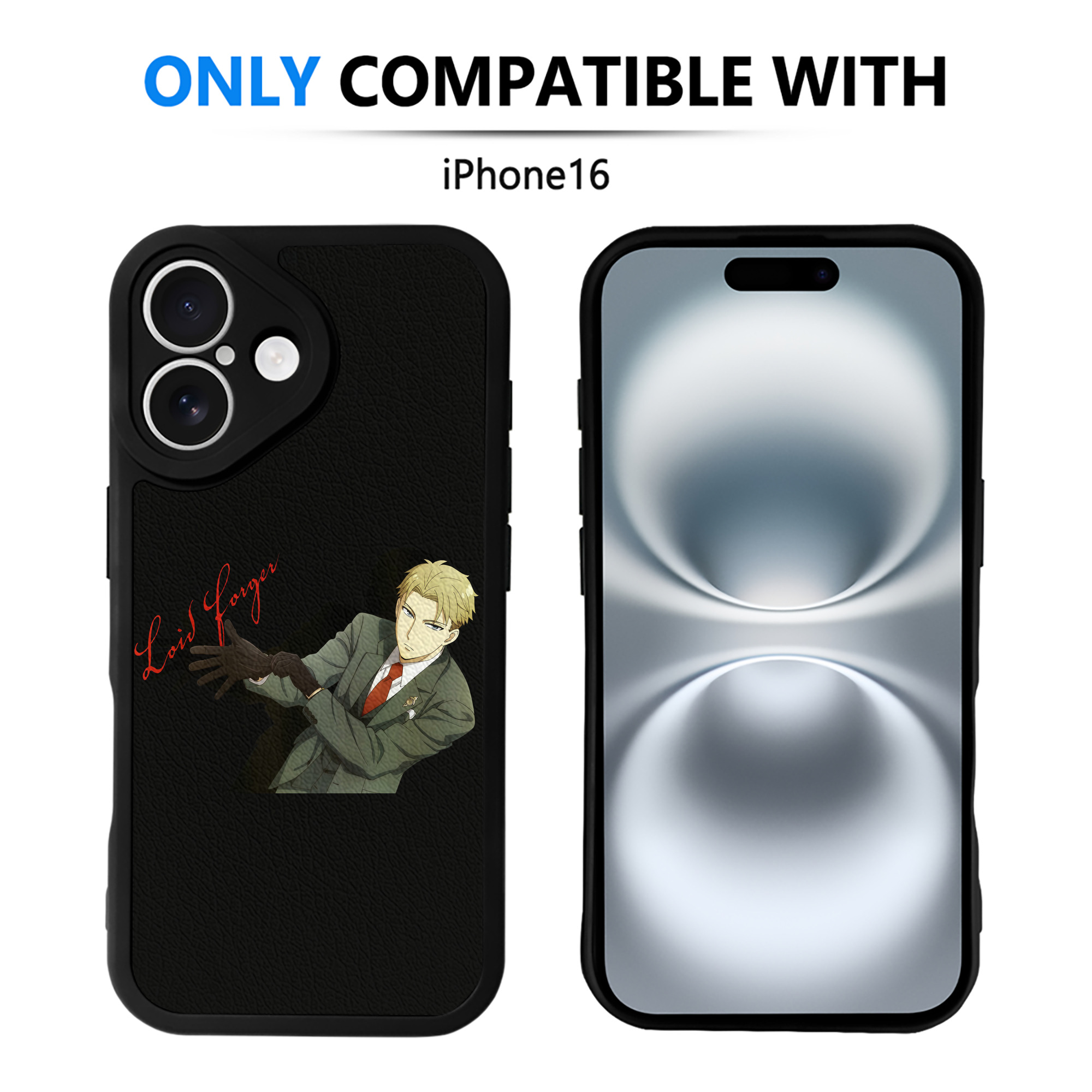 （画像用） SPY×FAMILY间谍家家酒 【iPhone 16シリーズ対応】シリコンスマホケース（レザー調） 材質：シリコン